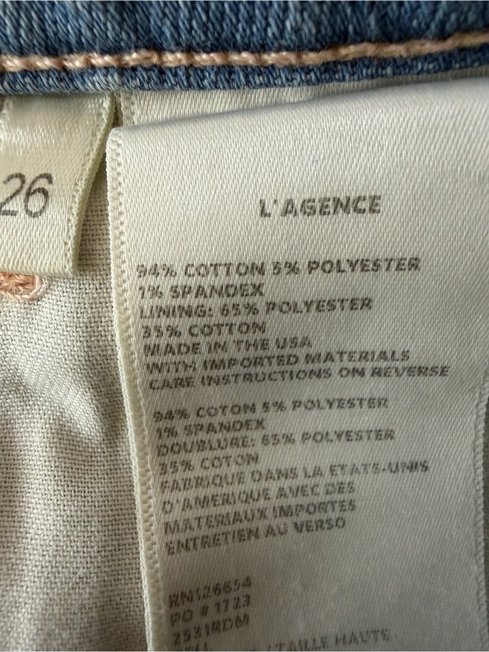 L'AGENCE Light Blue High-Rise Flare Jeans - Picture 5 of 9